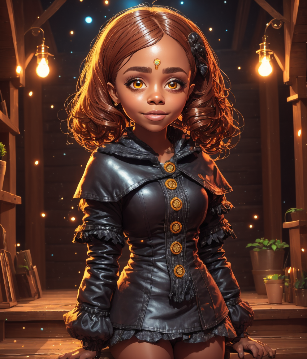 05426-2583760939-a Cute style CH3CUrban black woman in a CHV3CWizard outfit, cute face big eyes and smiley, volumetric lighting, eyes. full body,.png